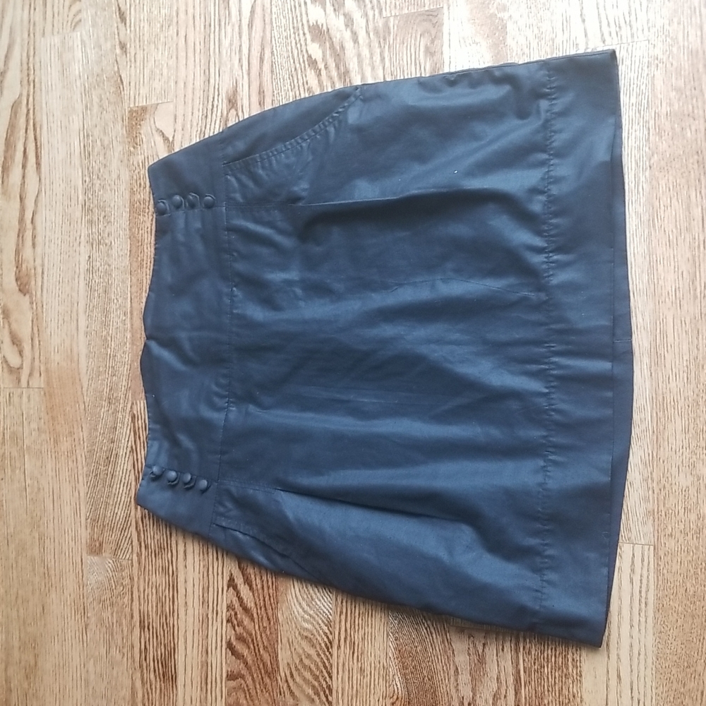 (29W) Obey Classic Black Midi Skirt ❤ Functional Pockets